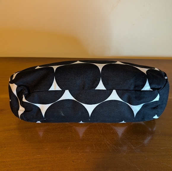 Thirty-One Handbag Purse Handbag Satchel Black White Polka Dot Pop‌ - Picture 7 of 16